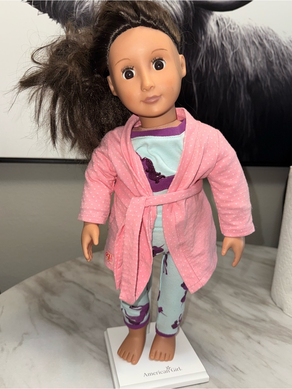 Our generation doll in horse PJ’s & robe